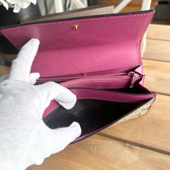 Gucci GG Supreme Bifold Long Wallet Tricolor - Picture 13 of 16